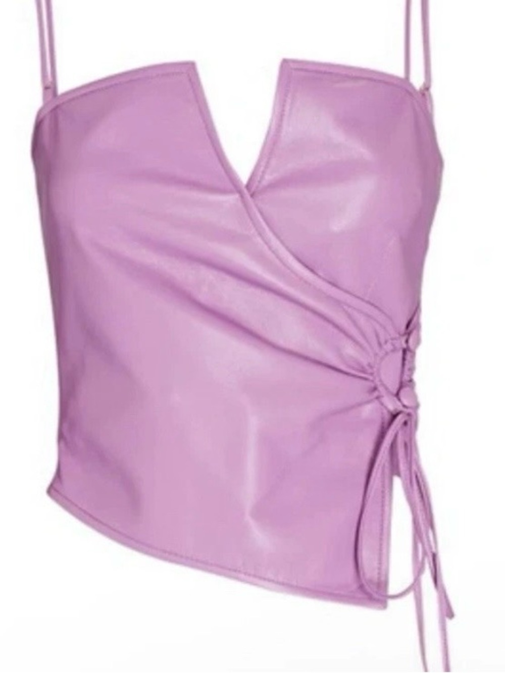 Nanushka faux leather tank, size S